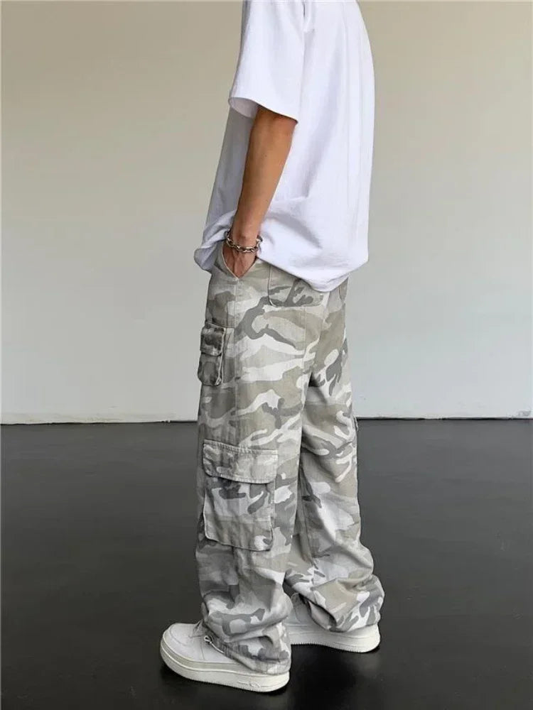 Y2K Cargo Pants (Camo)