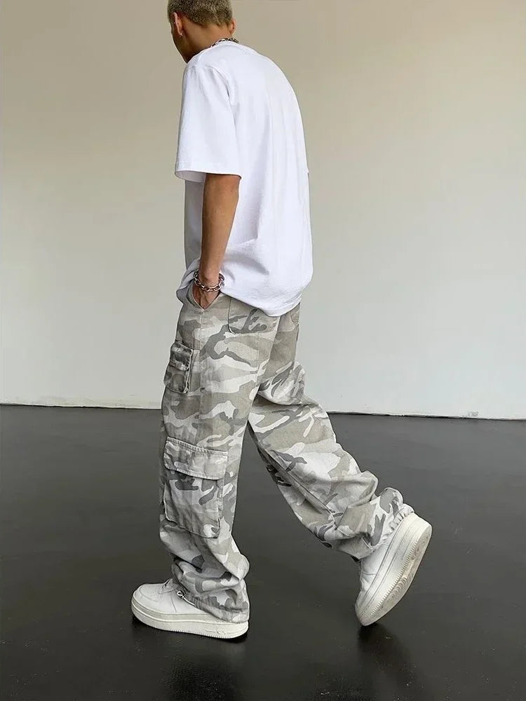 Y2K Cargo Pants (Camo)